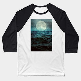 The Moon and the Sea Baseball T-Shirt